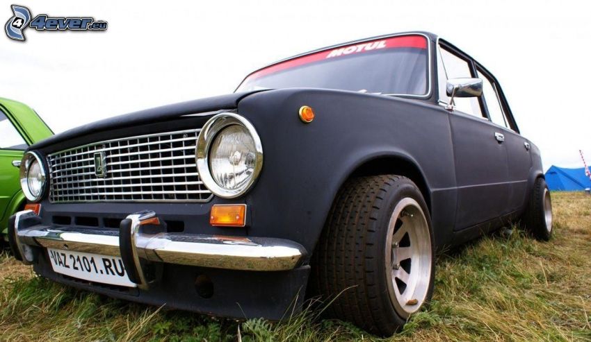 Lada, tuning, oldtimer, front grille, reflector