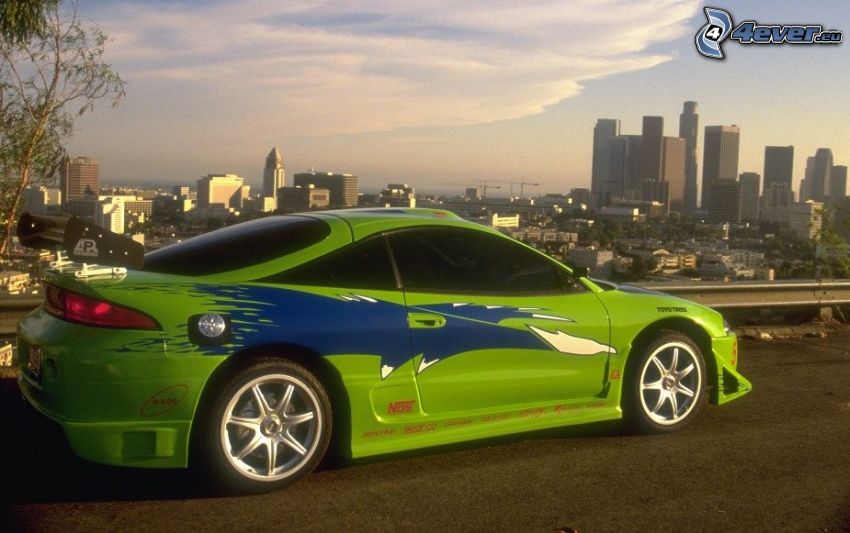 Mitsubishi Eclipse RS, tuning, The Fast and the Furious, Los Angeles