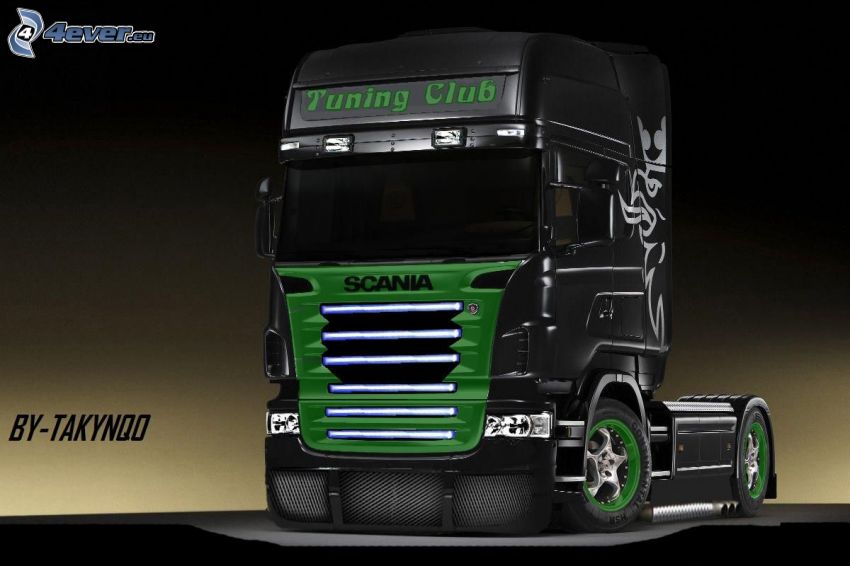 Scania R620, road tractor, Scania virtual tuning