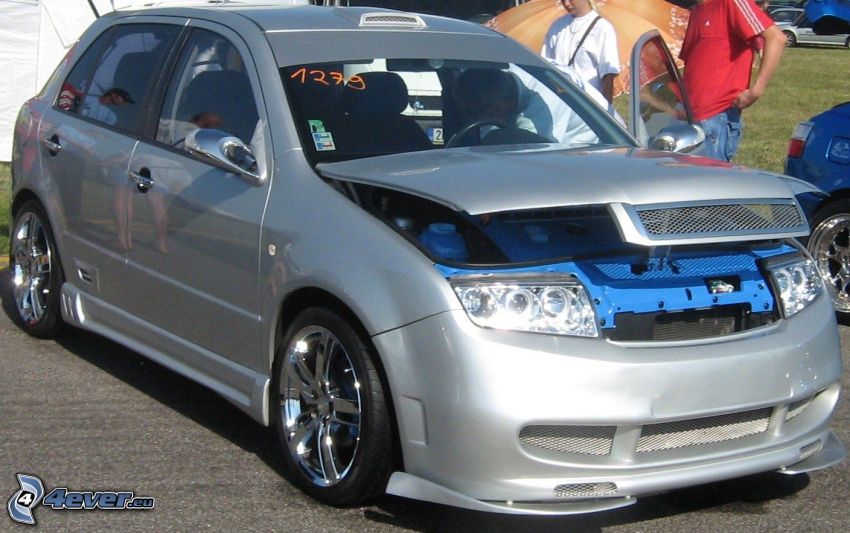 Škoda Fabia, car, tuning, Škoda