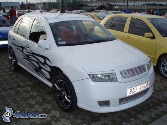 Škoda Fabia, white
