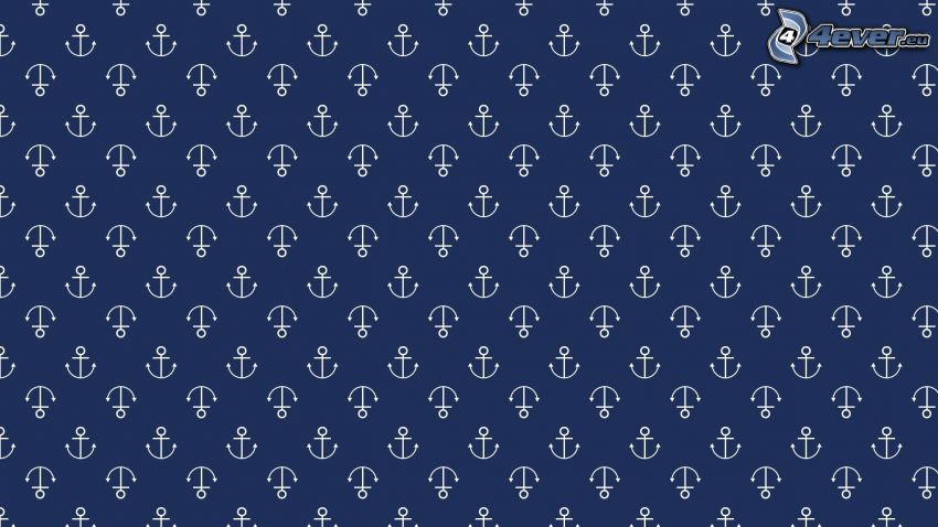 anchors, blue background