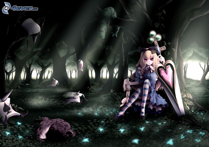 Alice in Wonderland, forest