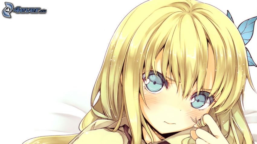 anime girl, blonde