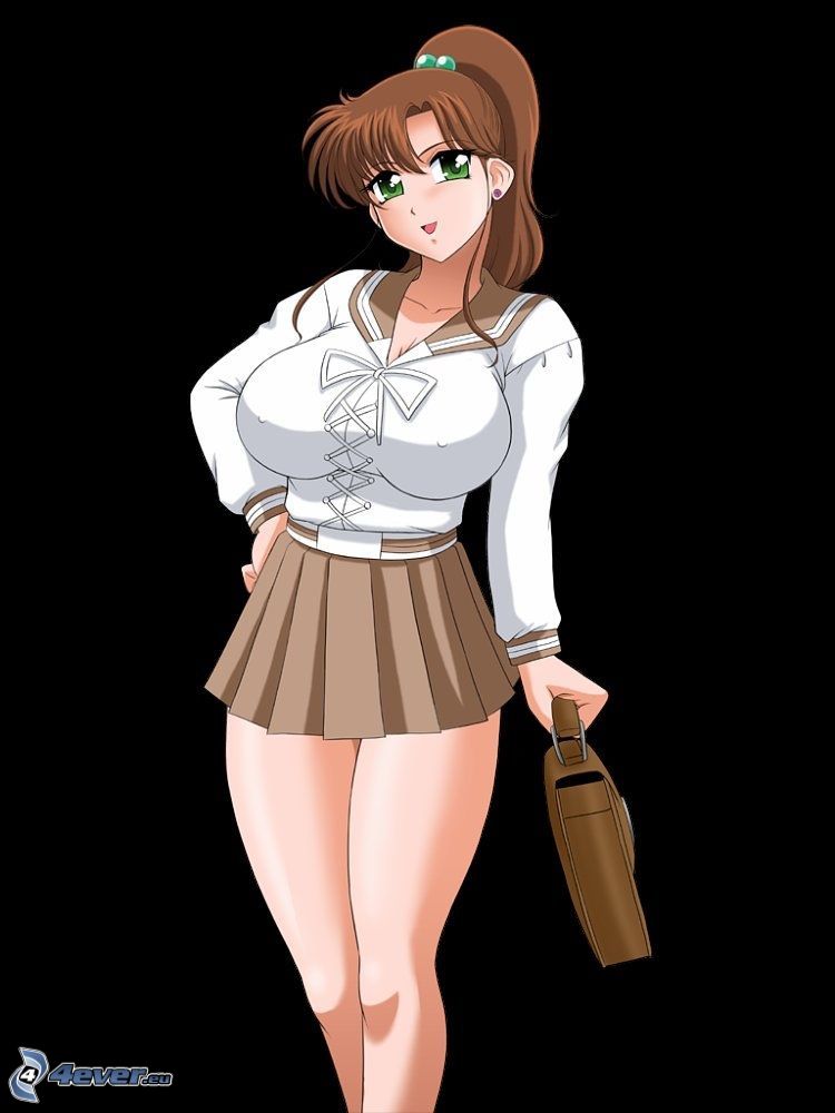 anime girl, miniskirt