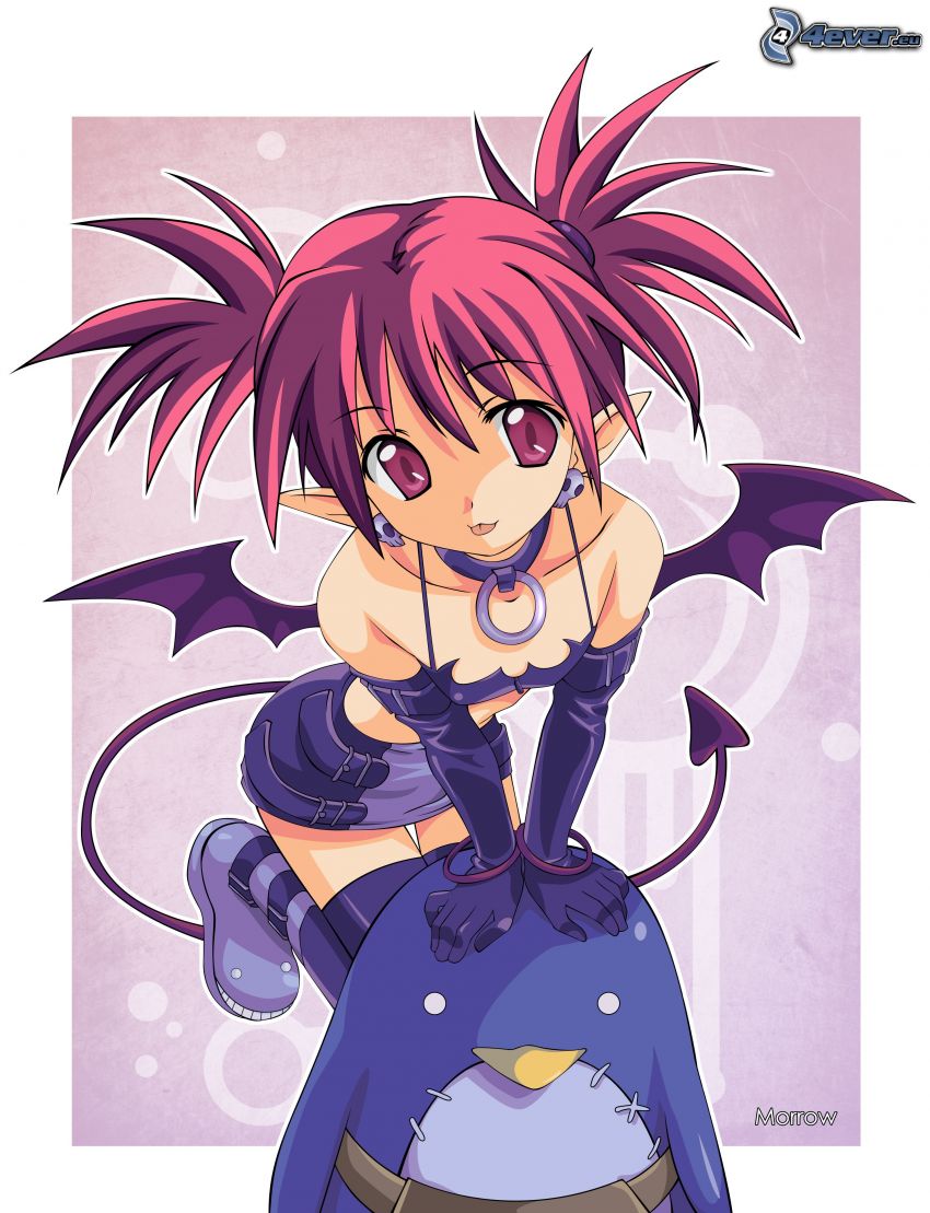 Etna, anime girl, devil