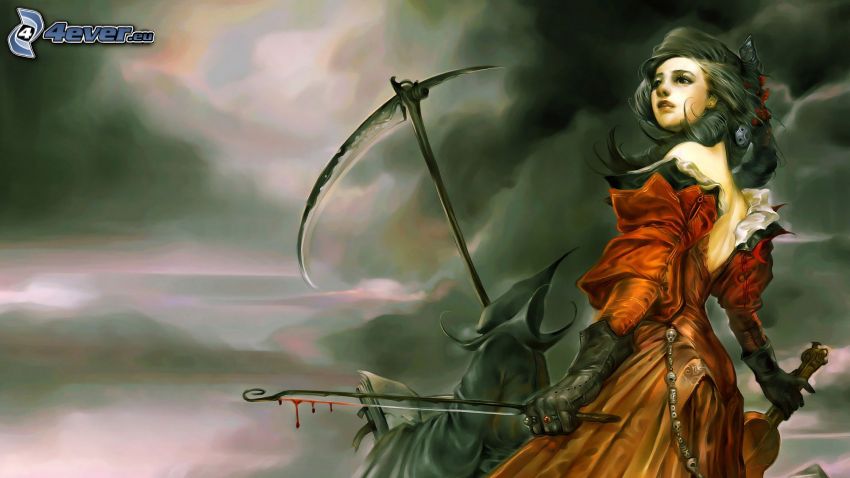 fantasy woman, Grim Reaper