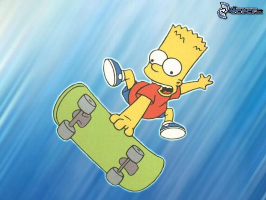 Bart Simpson, skate