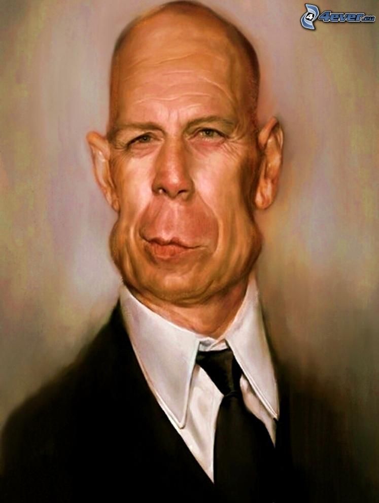 Bruce Willis, caricature
