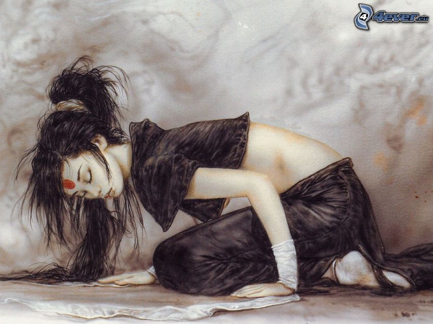 chinese woman, fantasy, Luis Royo