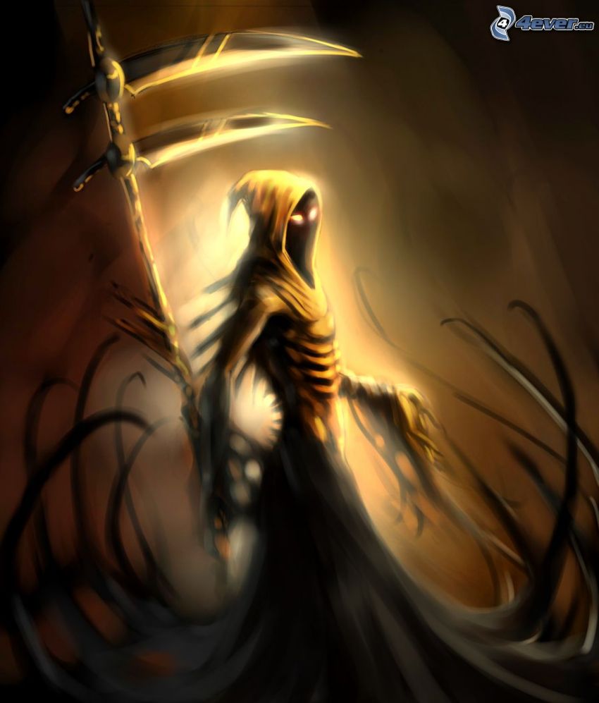 grim reaper scythe or sickle