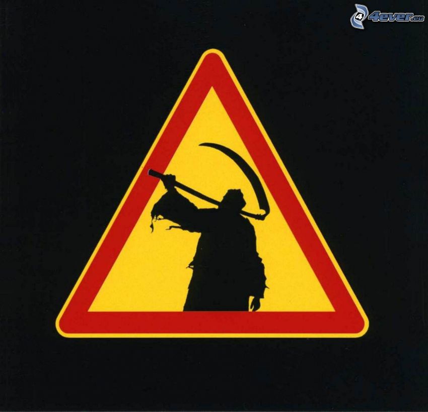 Grim Reaper, sign, scythe