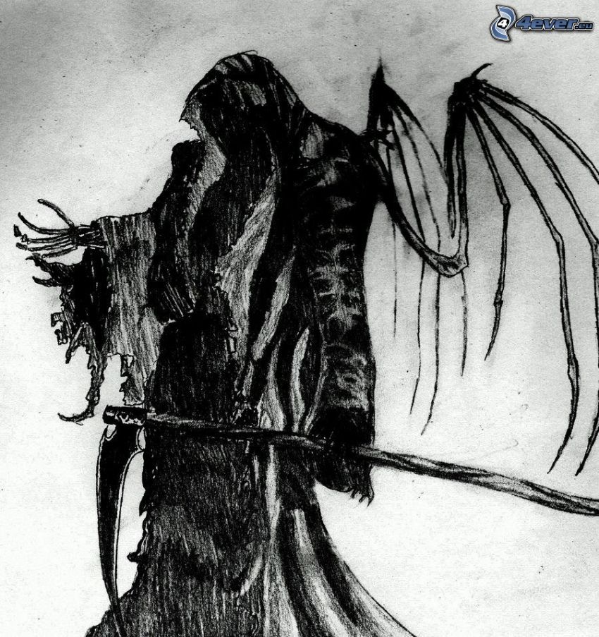 grim reaper cartoon drawings