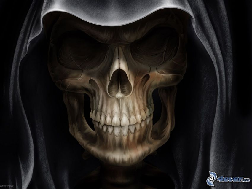 skull, death