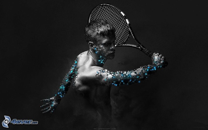 badminton, racket