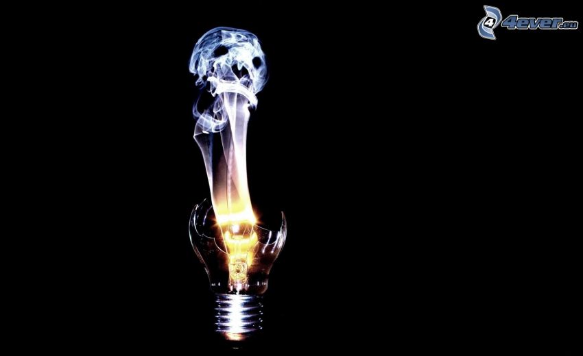 bulb, skull, light