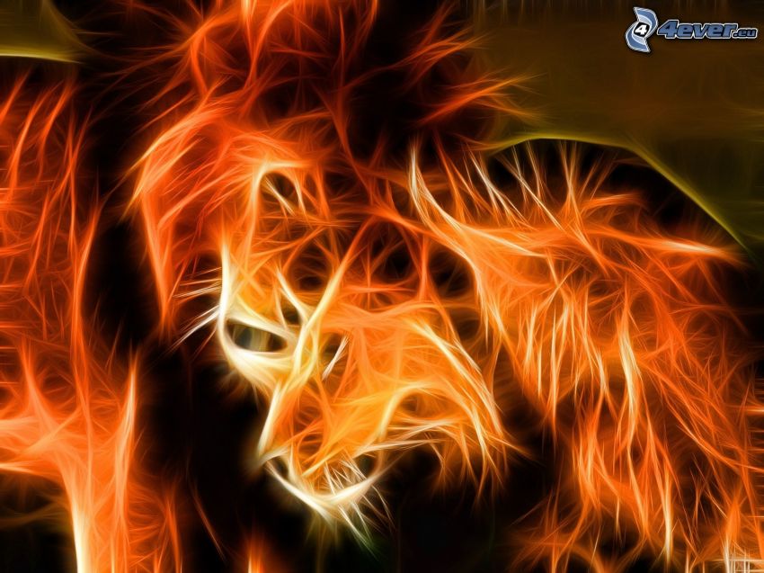 fractal lion