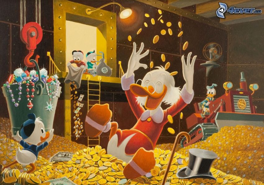 Donald Duck, money
