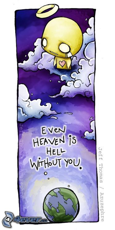 EMO angel, heaven, hell, Earth