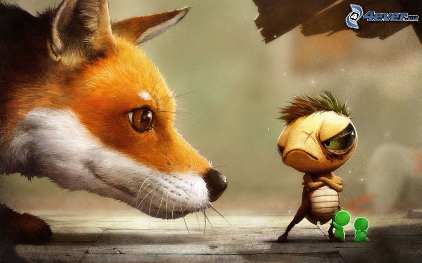 fox, snout, cartoon characters