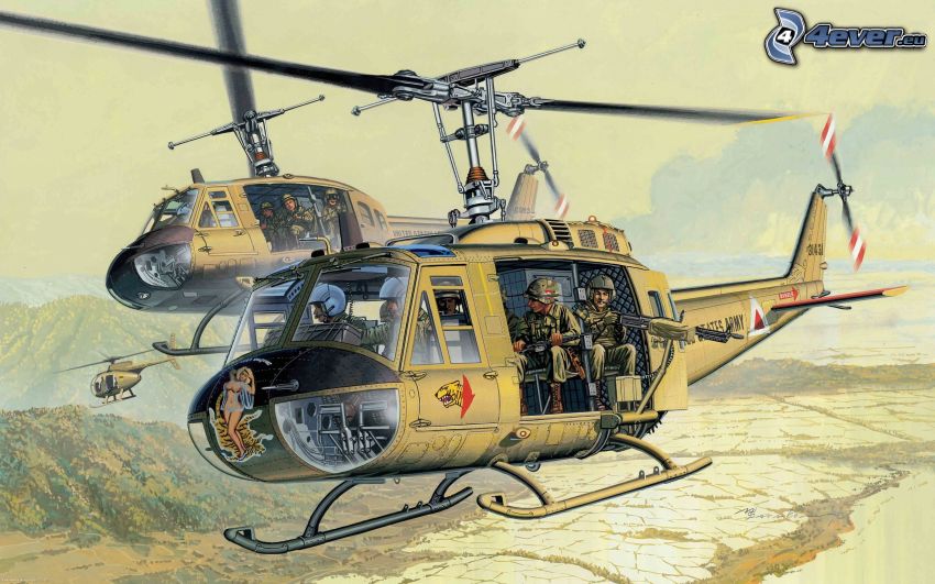 military helicopters
