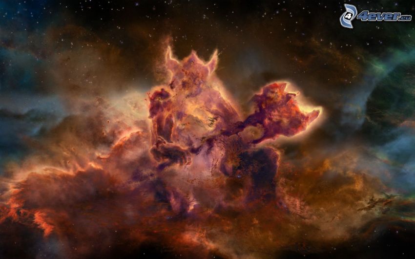 nebulae, devil, universe