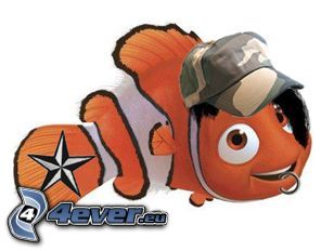 Nemo, emo, fish, cartoon