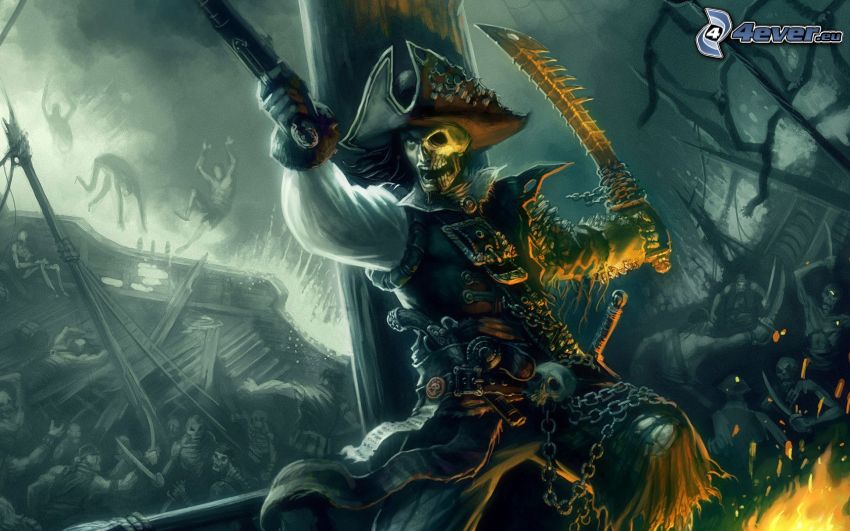 pirate, skull