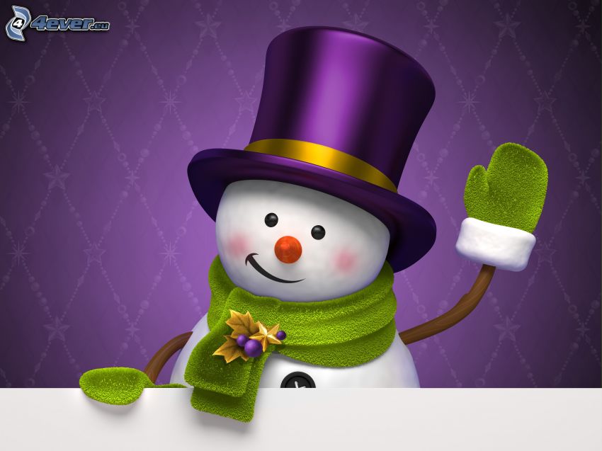snowman, Cylinder hat