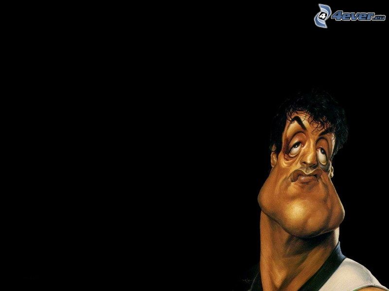 Sylvester Stallone, caricature