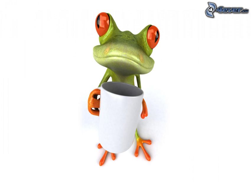 tree-frog, cup