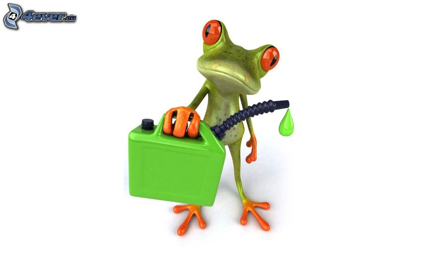 tree-frog, gasoline