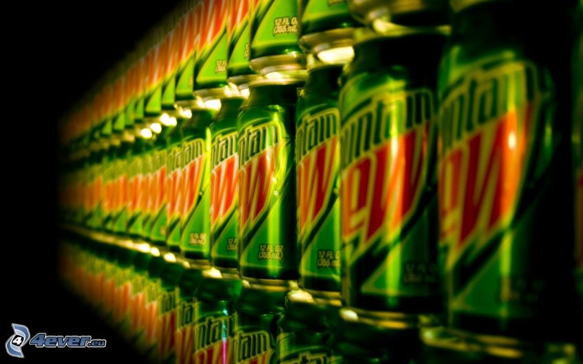 cans, Mountain dew