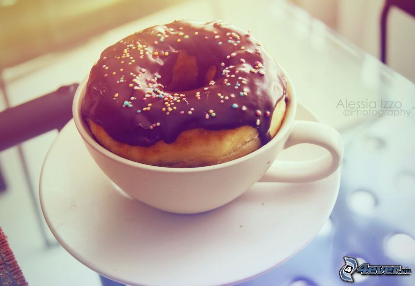 cup, donut