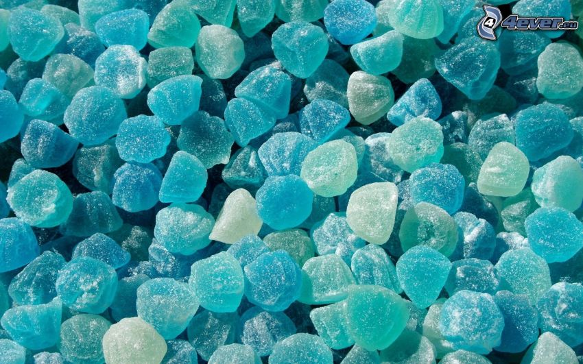 gummy candy, blue