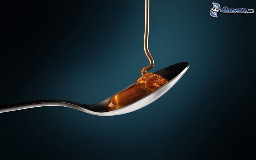 honey, spoon