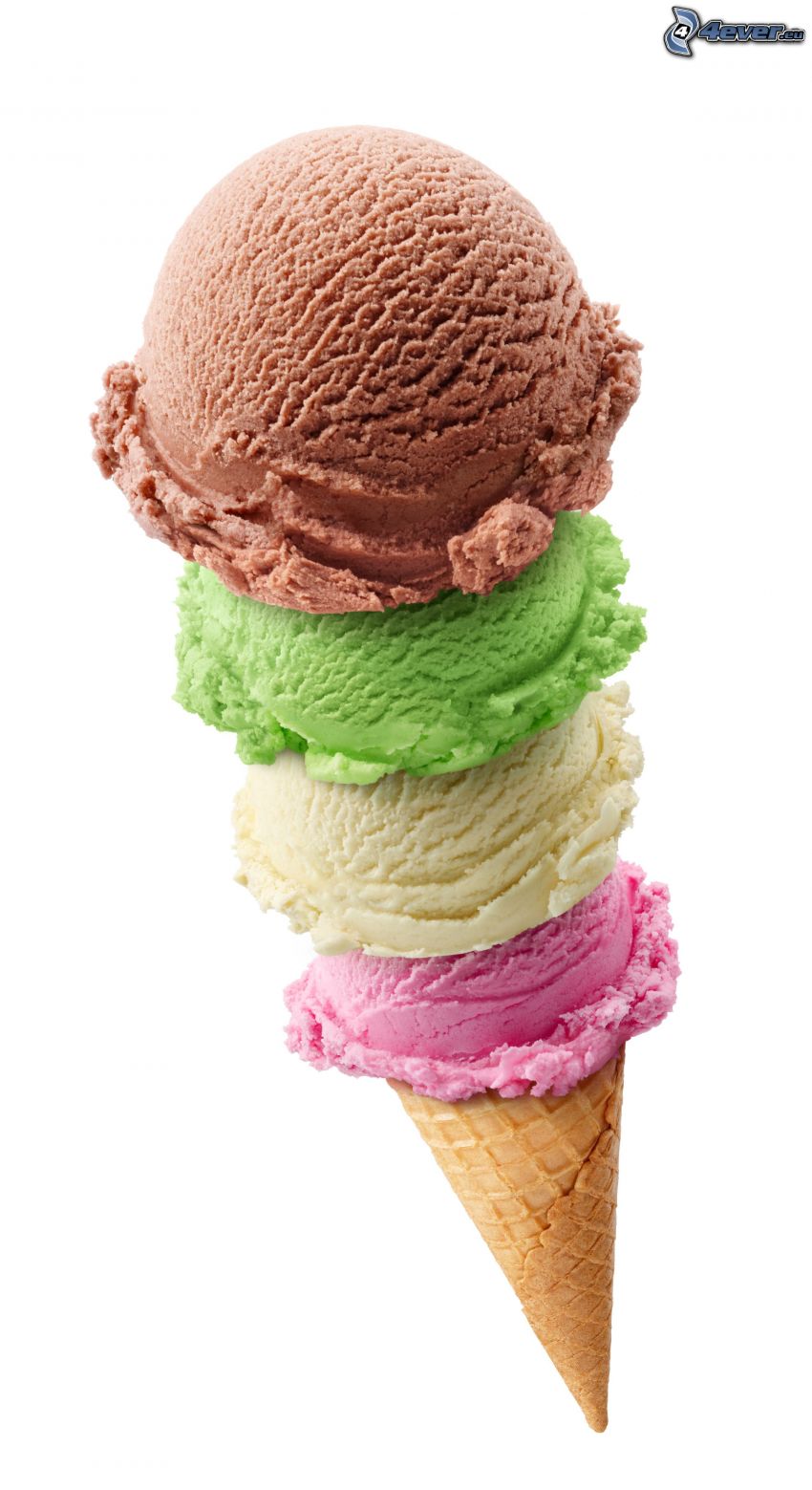 ice cream, cone