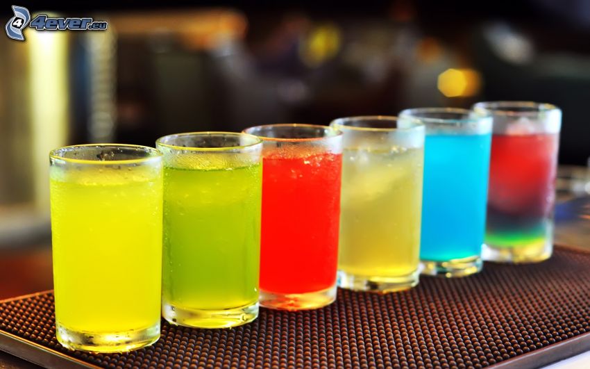 mixed drinks, colors