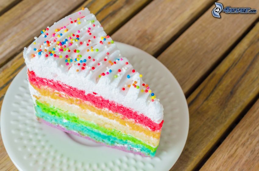 piece of cake, colors