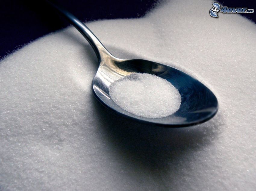 sugar, spoon