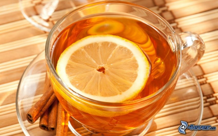 tea with cinnamon and lemon