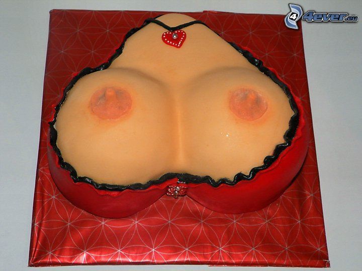 cake, breasts