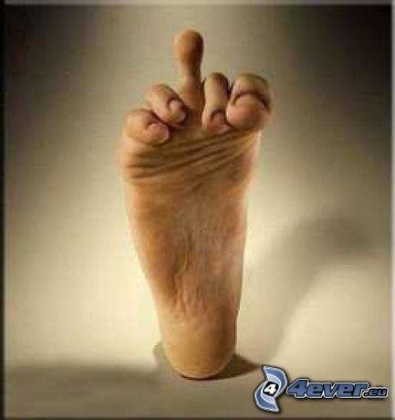 gesture, feet, finger