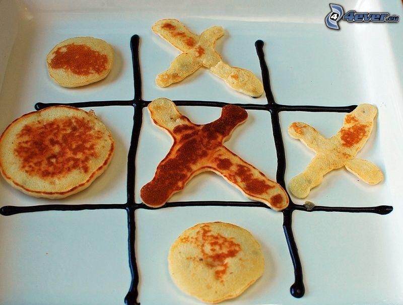 pancakes, tic-tac-toe
