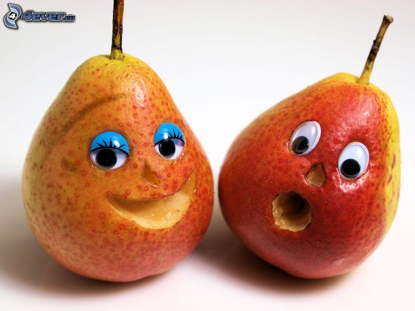 pears, eyes, mouth