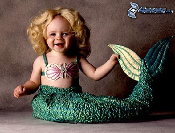 baby, mermaid
