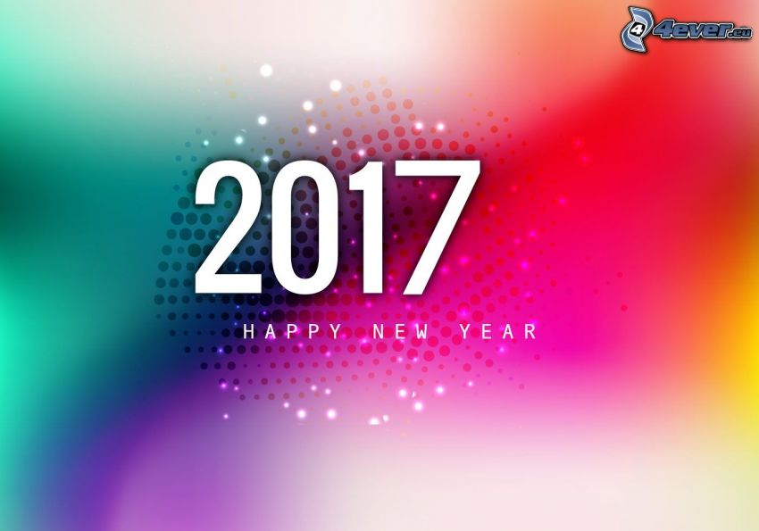 2017, happy new year, circles