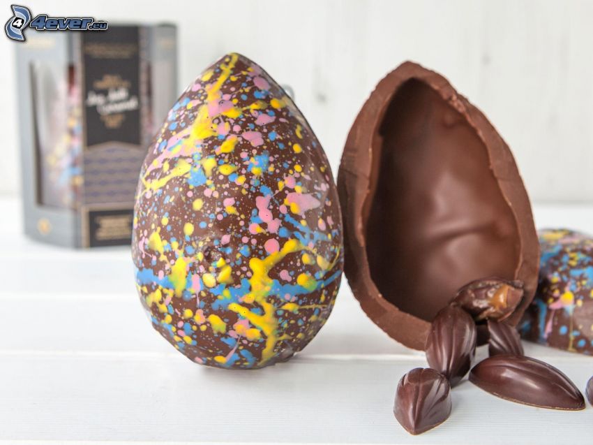 easter eggs, chocolate egg, candies