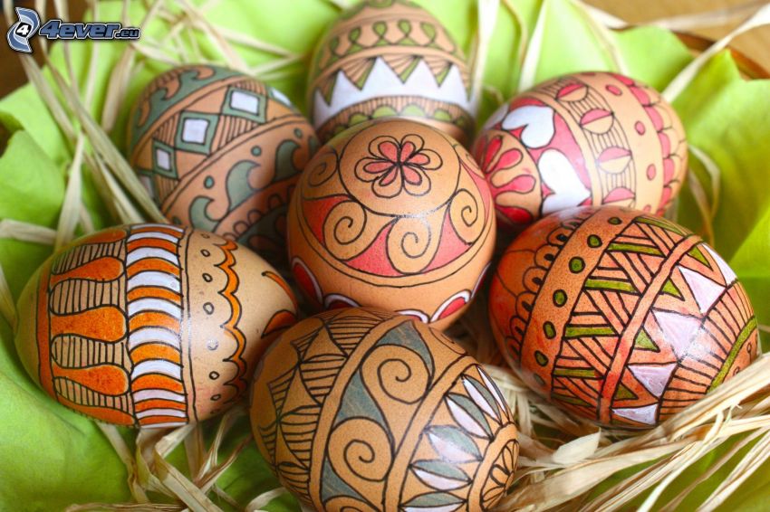 painted Eggs, easter eggs