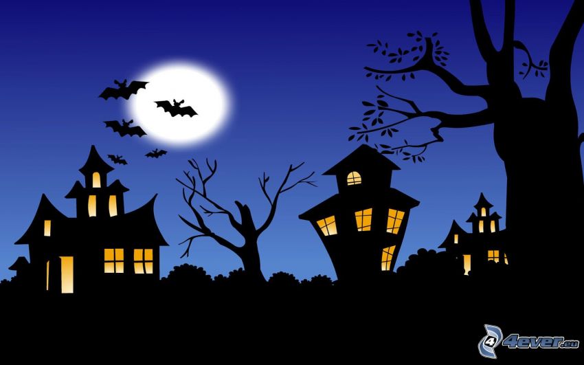 Halloween, haunted house